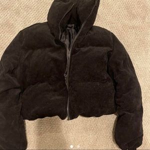 shein thick cropped puffer jacket